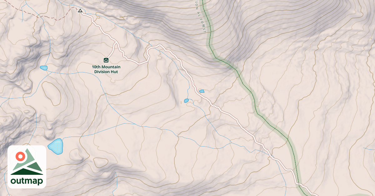 Map of SLIDE LAKE 4WD