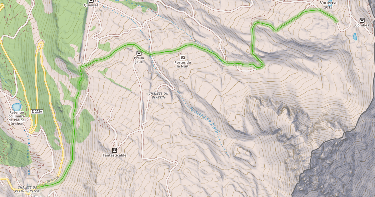 Map preview of L'Itinéraire