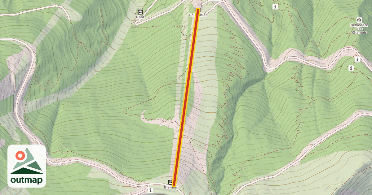 Map of Colombier