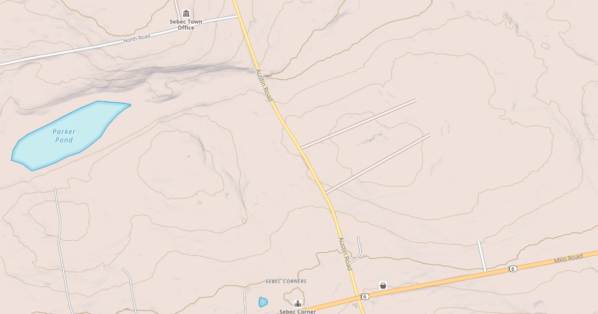 Map preview of Sebec Village