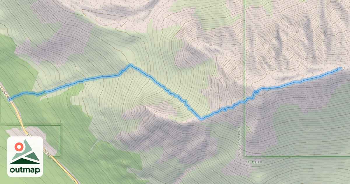 Map of Gold Star Peak and Mount POW/MIA Trail