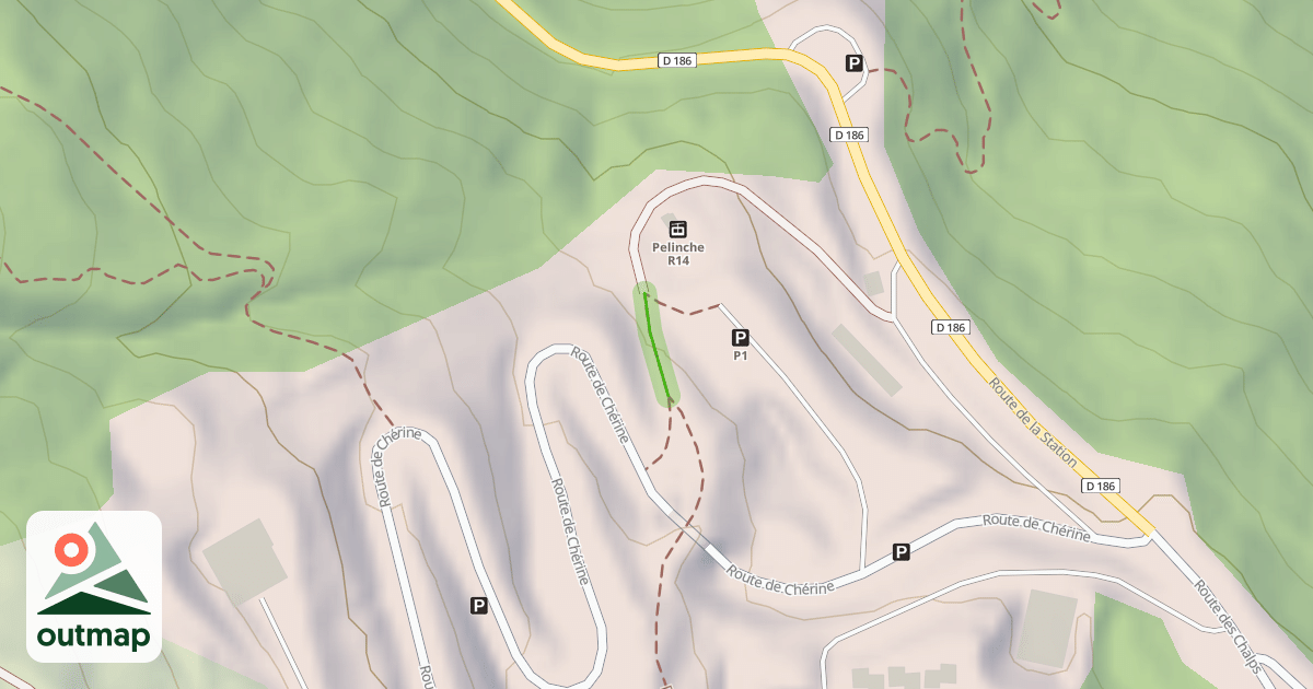 Map of Pelinche
