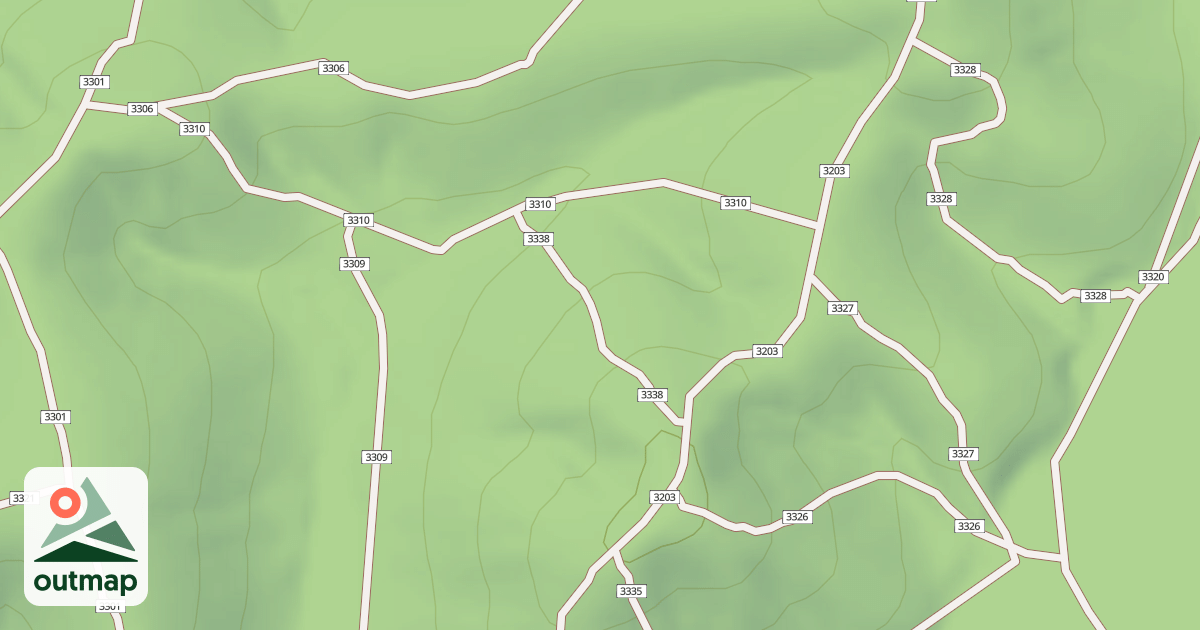 Map of USFS Motor Vehicle Use Map Trails 19738