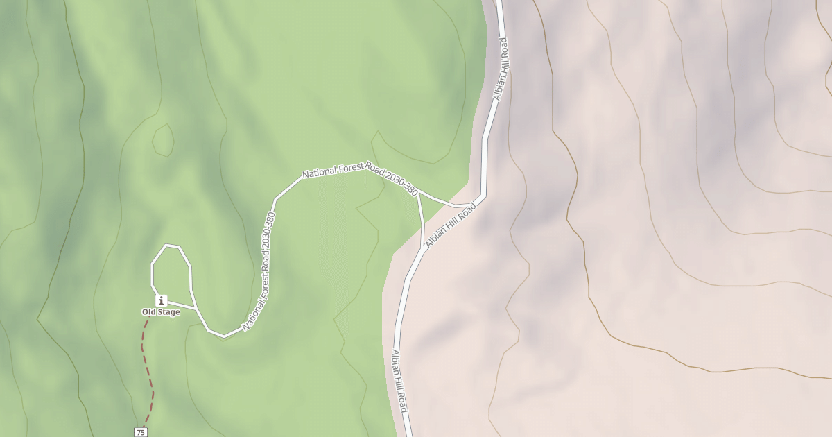 Map preview of USFS Motor Vehicle Use Map Roads {01658096-67AA-49E8-A49D-A8557C79DF22}