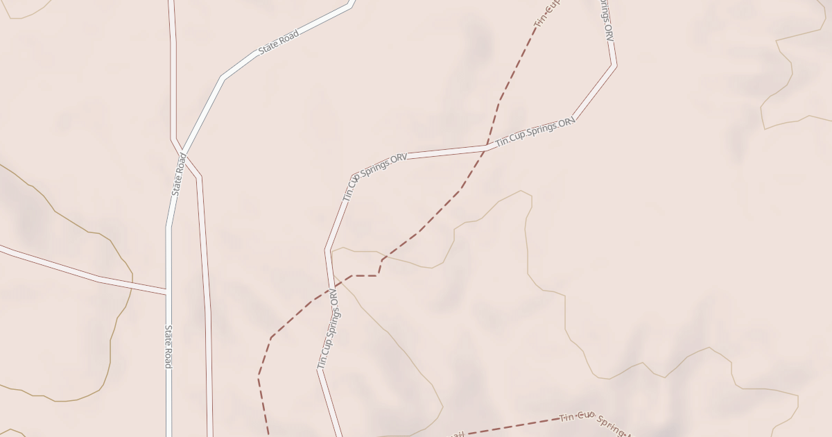 Map preview of Tin Cup Spring Motorcycle Trail