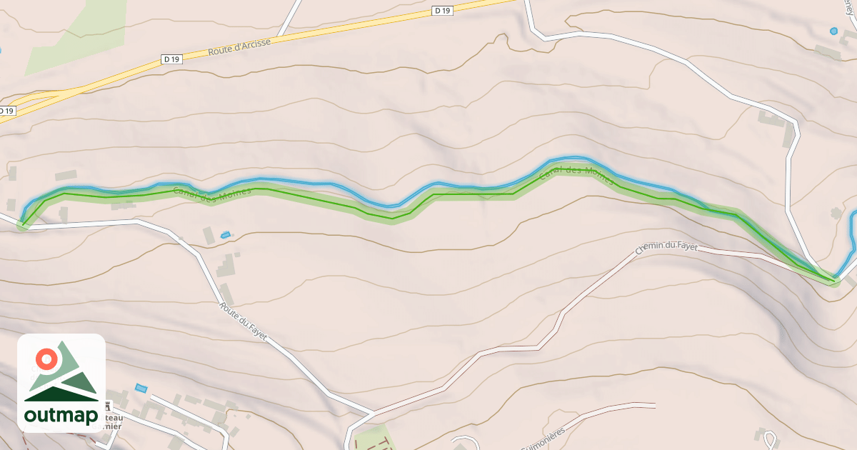 Map of Canal des Moines
