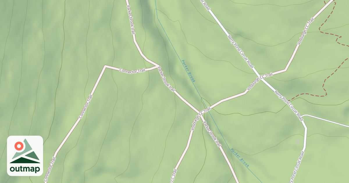 Map of Parker Brook Trail