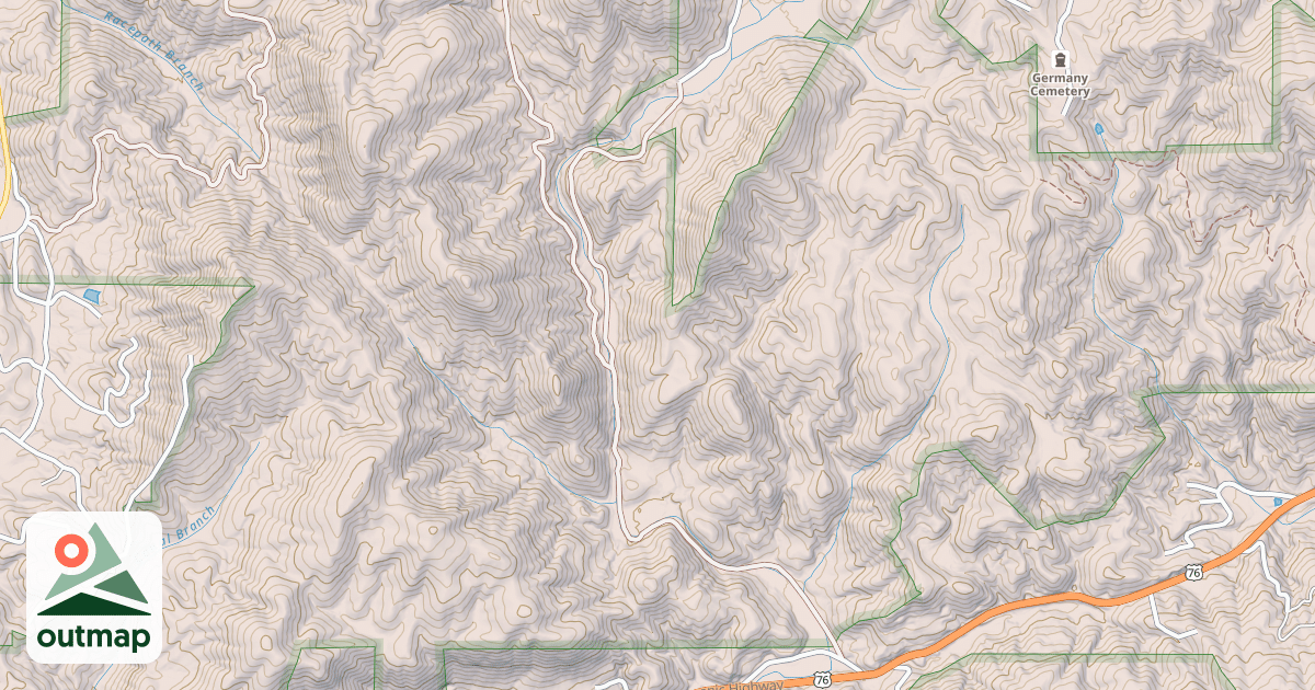 Map of TIMPSON CREEK