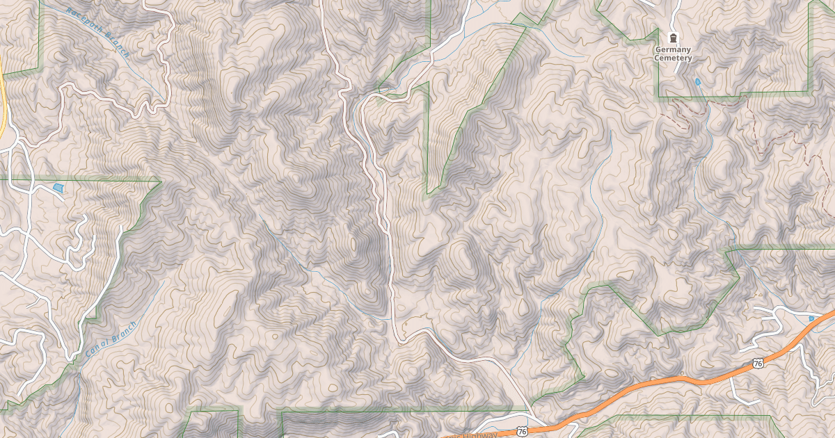 Map preview of TIMPSON CREEK