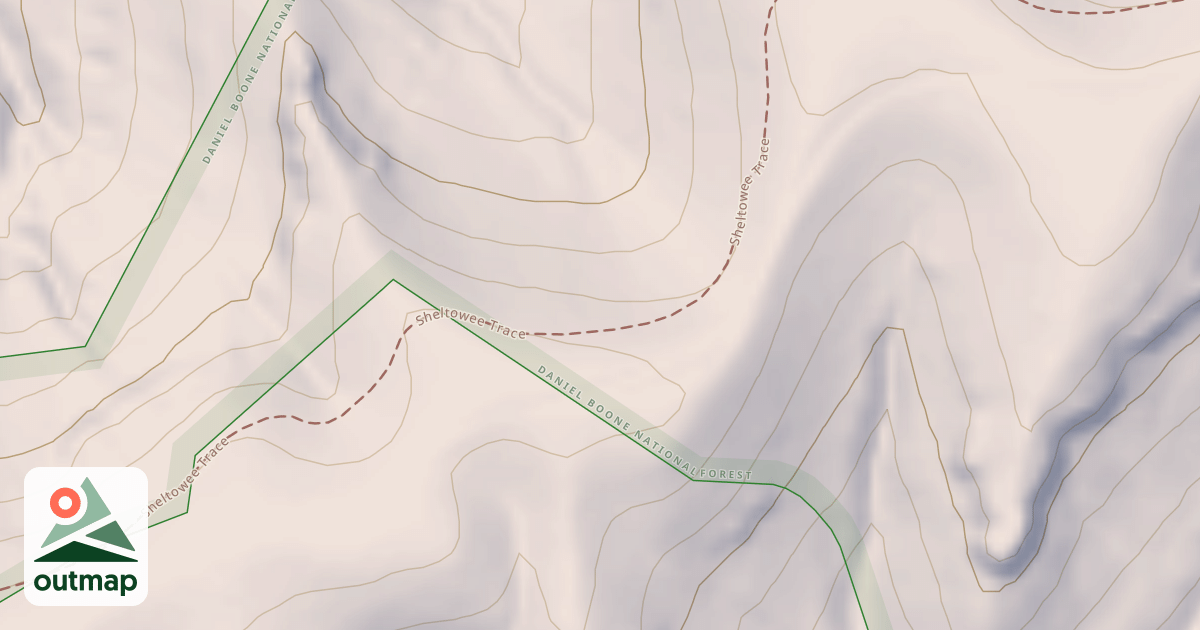 Map of Sheltowee Trace