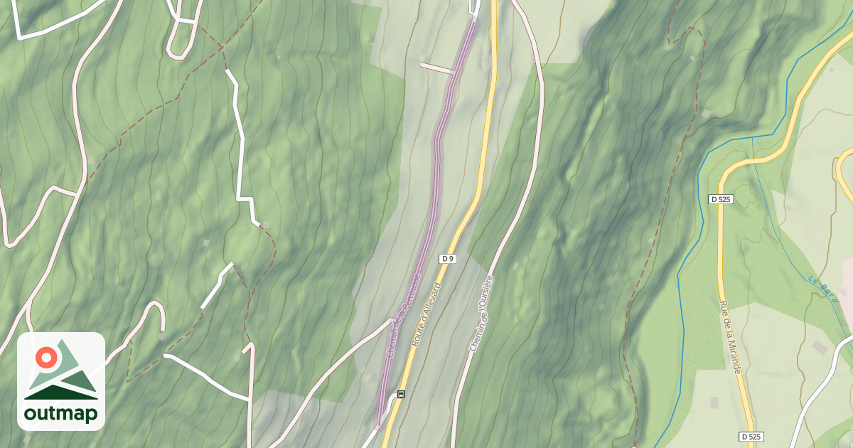 Map of Chemin de la Perrousse