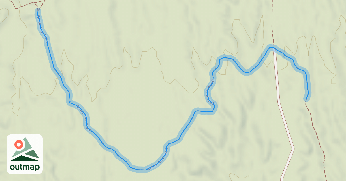 Map of Dona Ana Trail