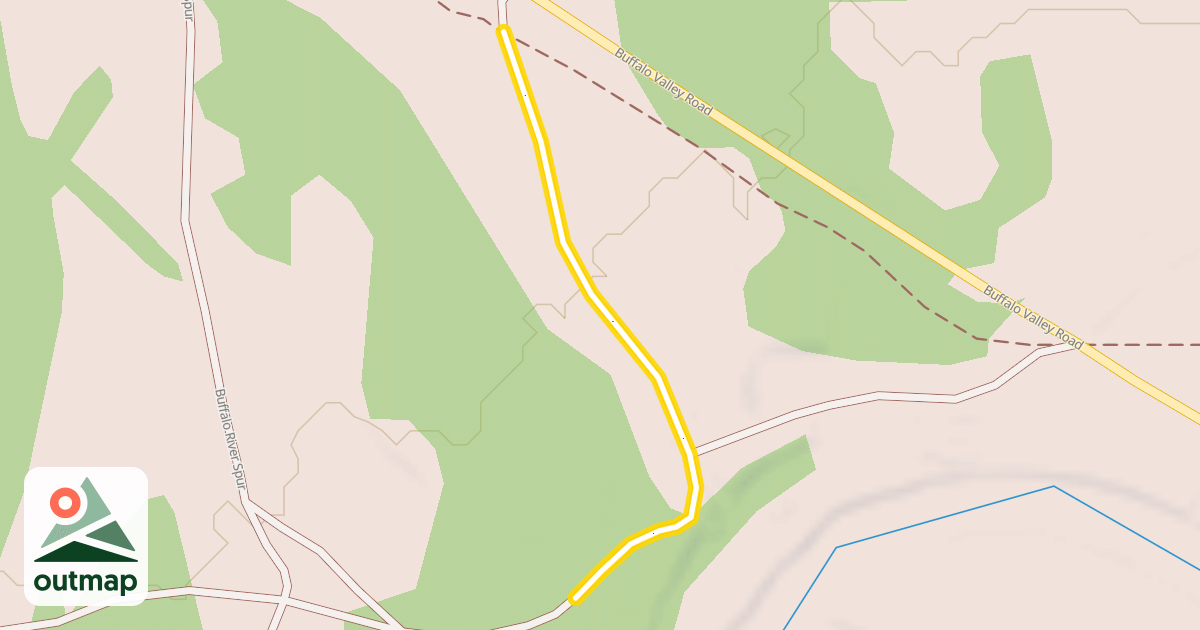Map of Buffalo River Spur