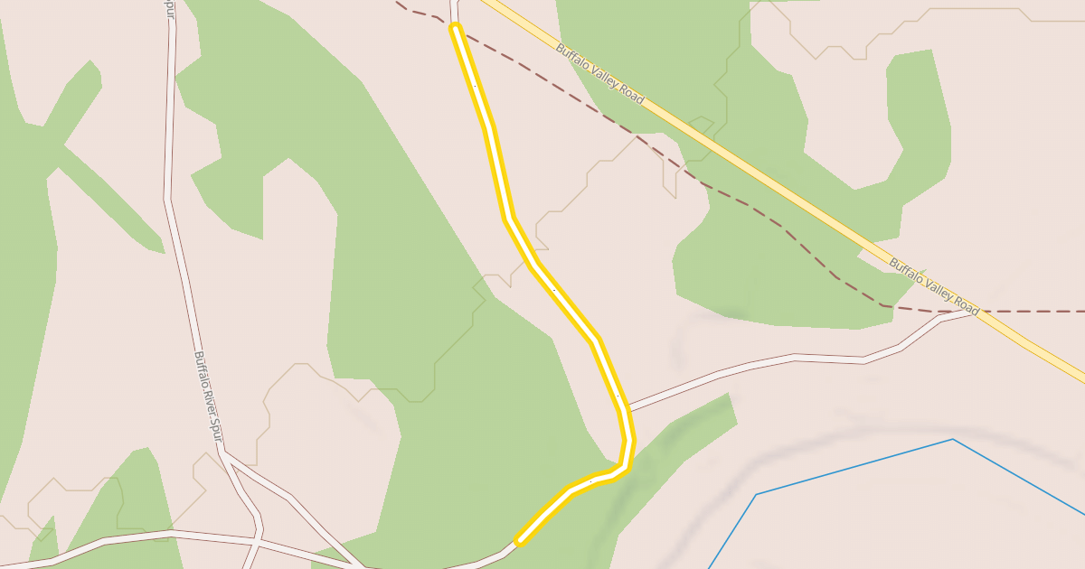Map preview of Buffalo River Spur