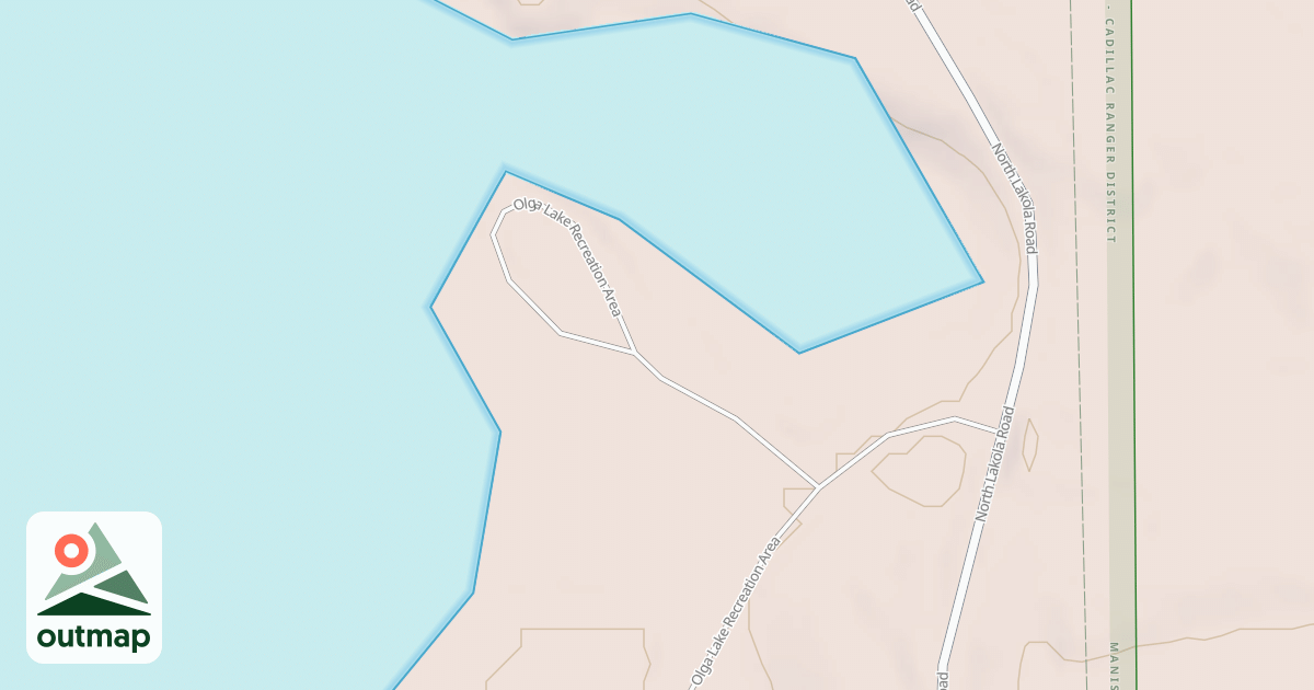 Map of OLGA LAKE RECREATION LOOP