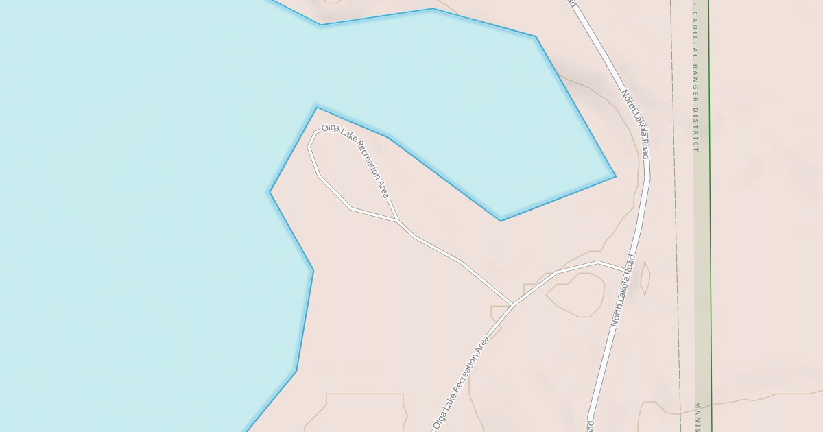 Map preview of OLGA LAKE RECREATION LOOP