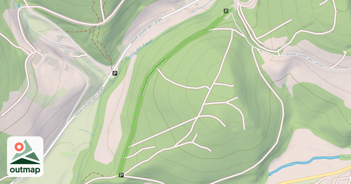 Map of Chemin de la Petite Milandre
