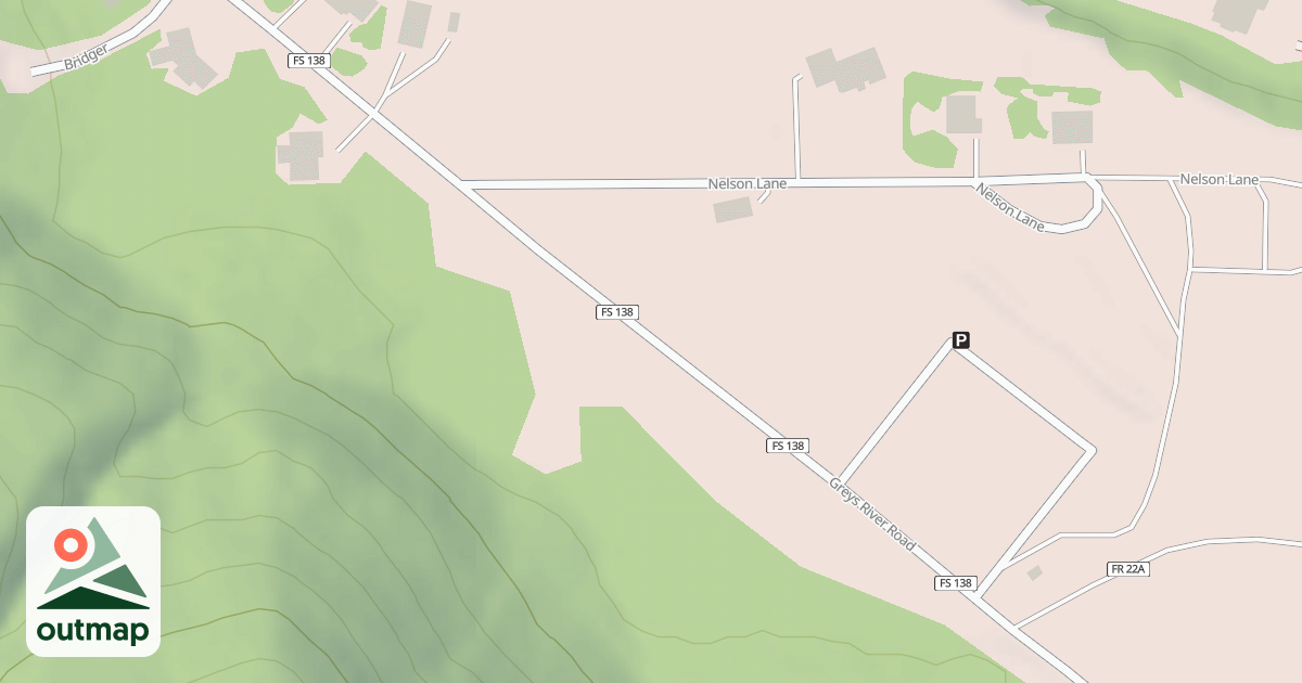 Map of GREYS RIVER LABARGE
