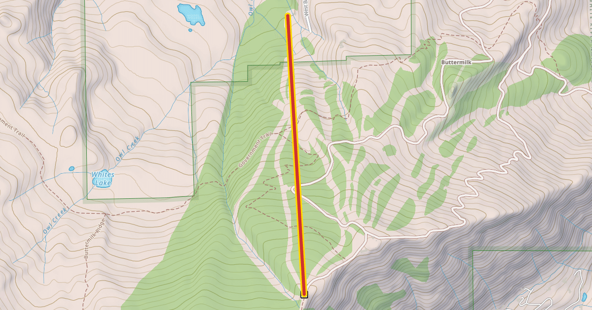 Map preview of West Buttermilk Express