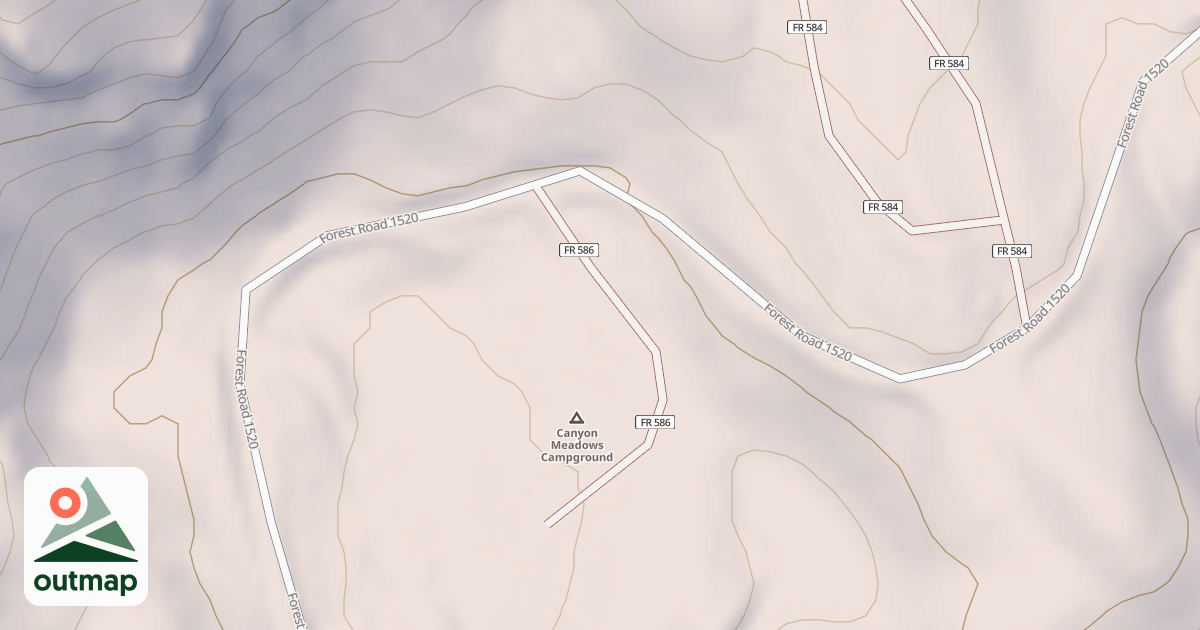 Map of CANYON MEADOW BOAT RAMP CG MRS