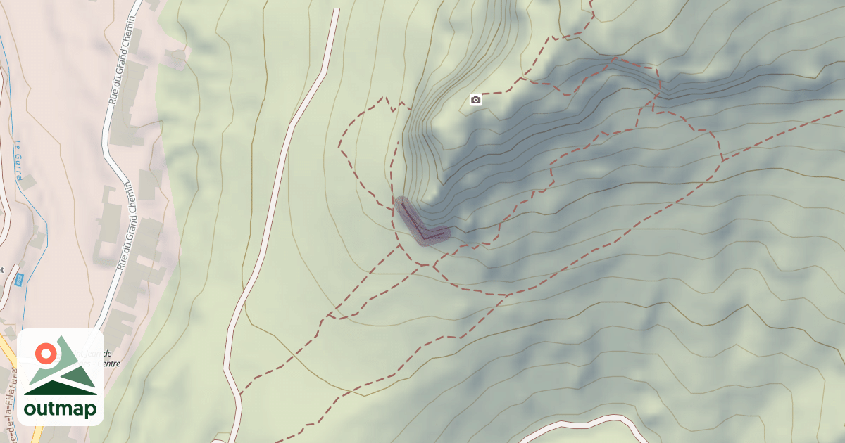 Map of Saint-Jean-de-Buèges - Pilier du Château