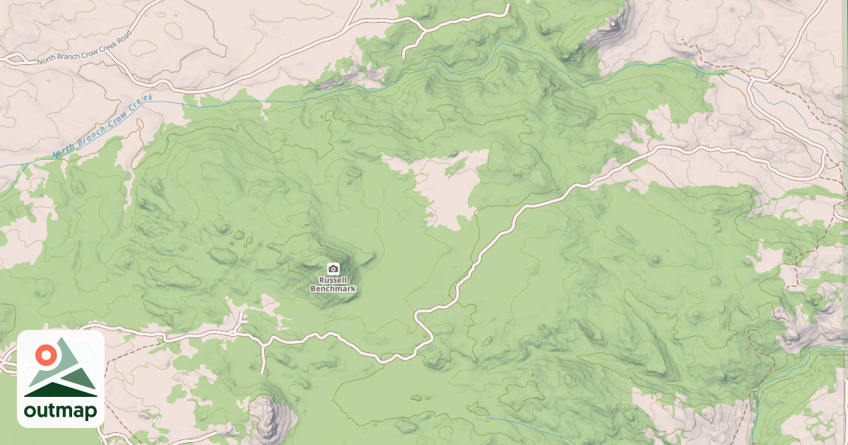 Map of CROW SPRING SPUR GA