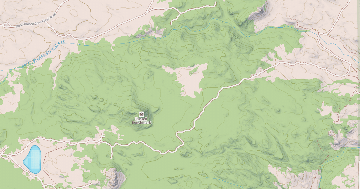 Map preview of CROW SPRING SPUR GA