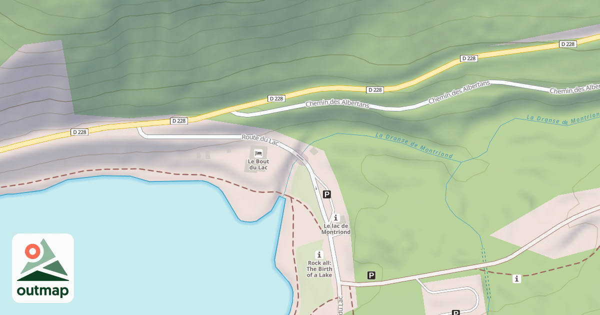 Map of Route du Lac