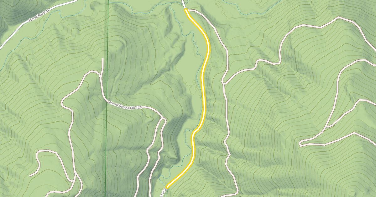 Map preview of National Forest Road 4110