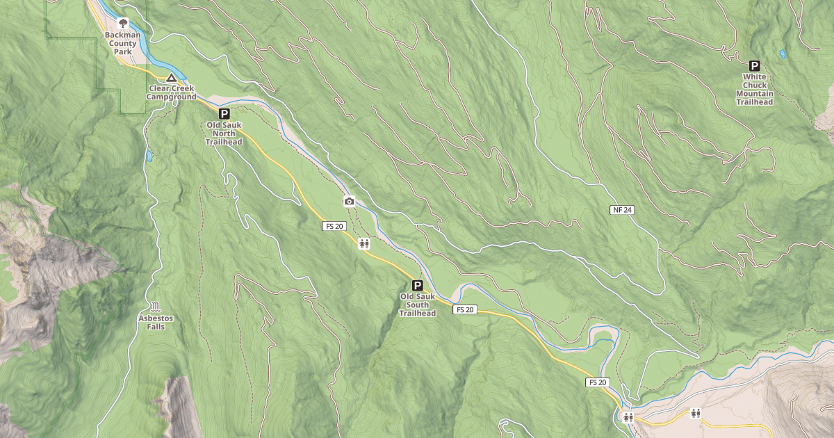 Map preview of NORTH SIDE SAUK RIVER