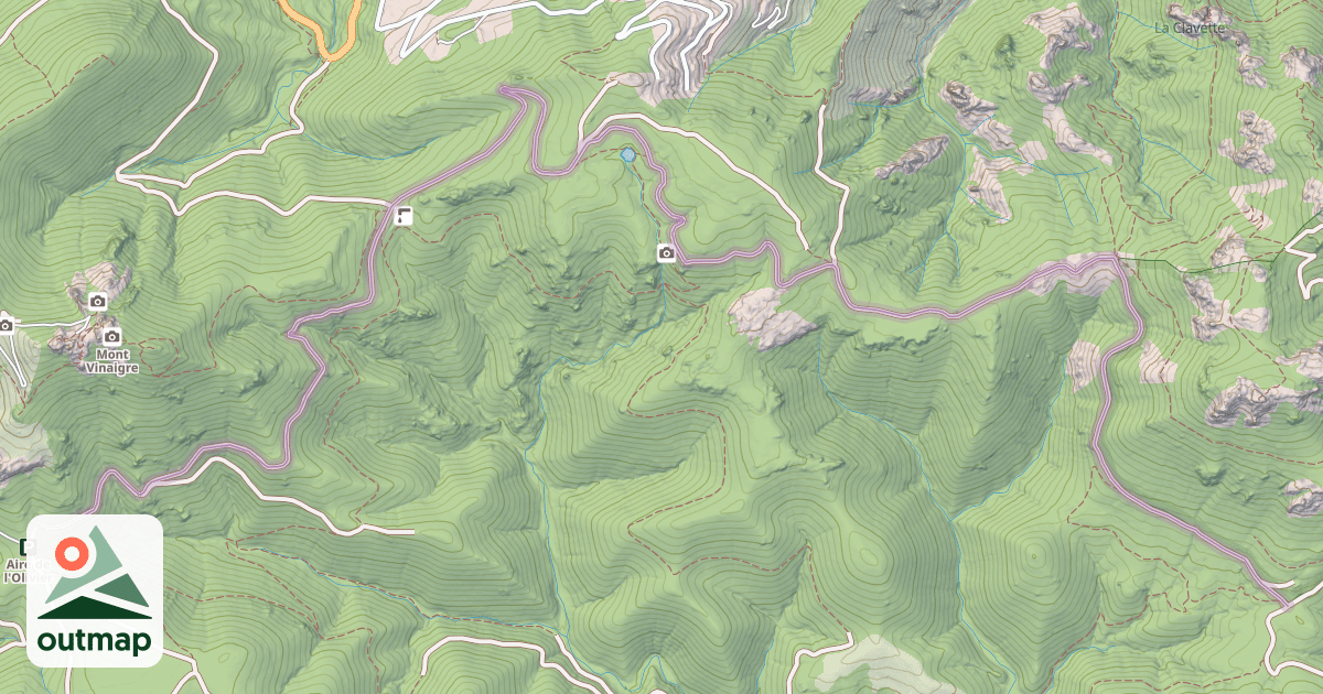 Map of Route des Cols
