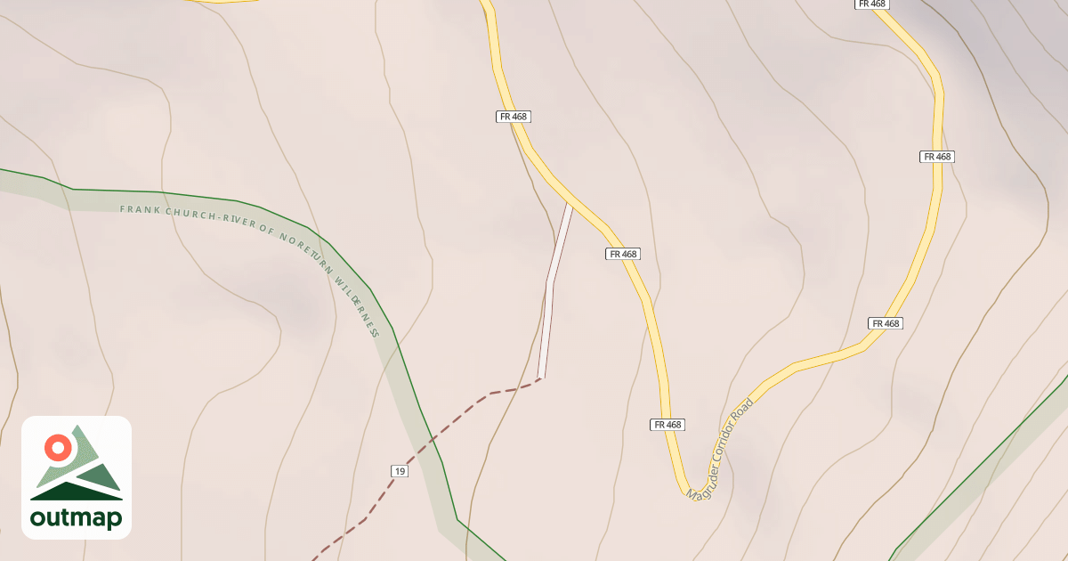 Map of (FDR) SALMON MTN BASE CAMP