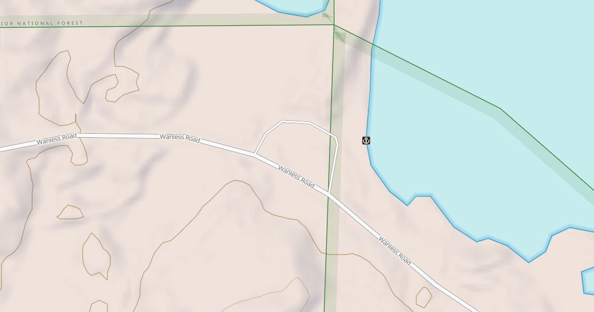 Map preview of DUMBBELL LAKE BOAT LANDING