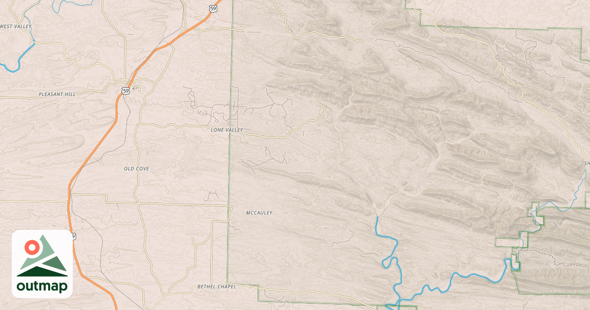 Map of WEST BOUNDARY