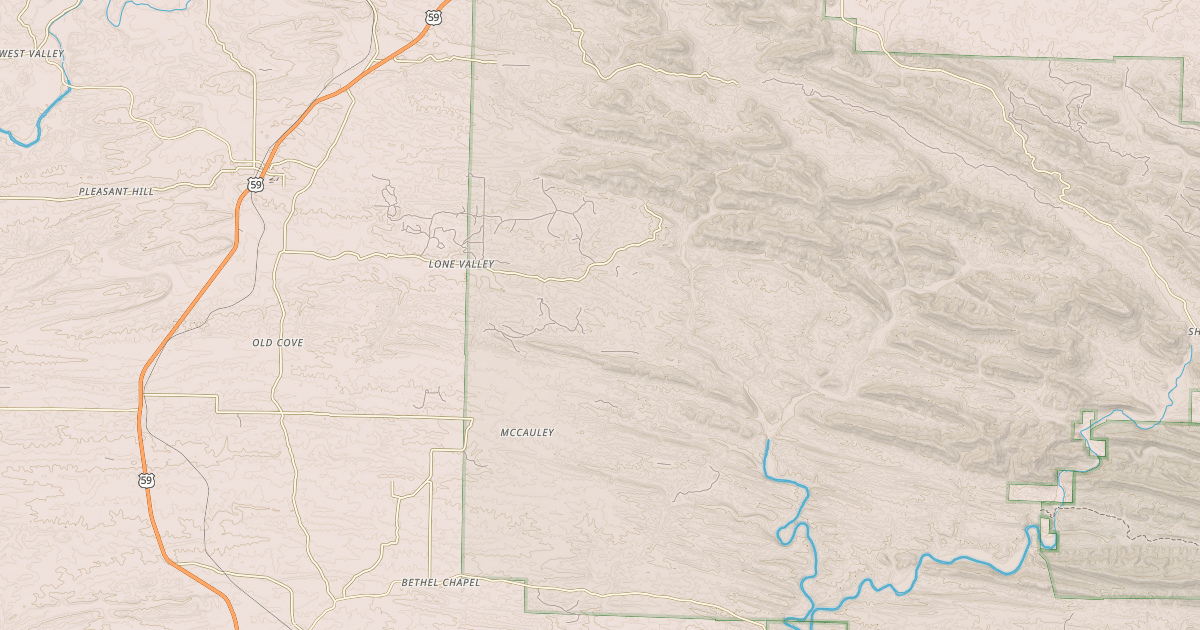 Map preview of WEST BOUNDARY