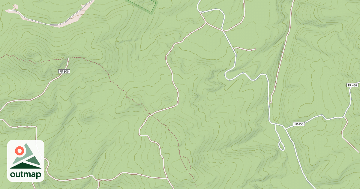 Map of DIVIDE TRAIL ROAD