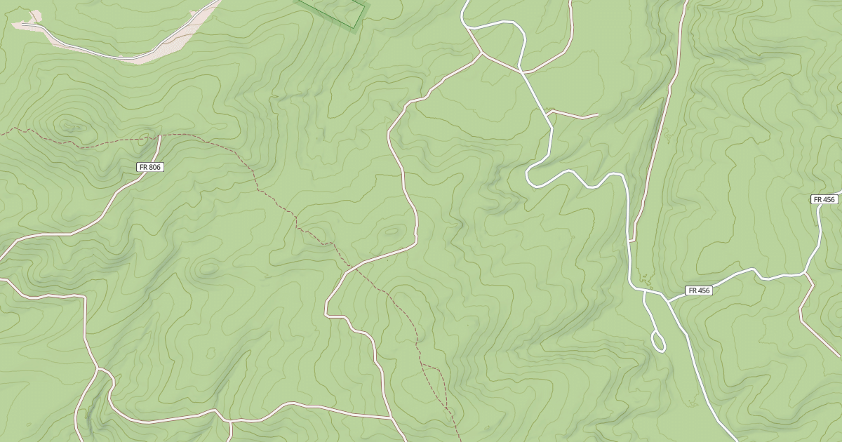 Map preview of DIVIDE TRAIL ROAD