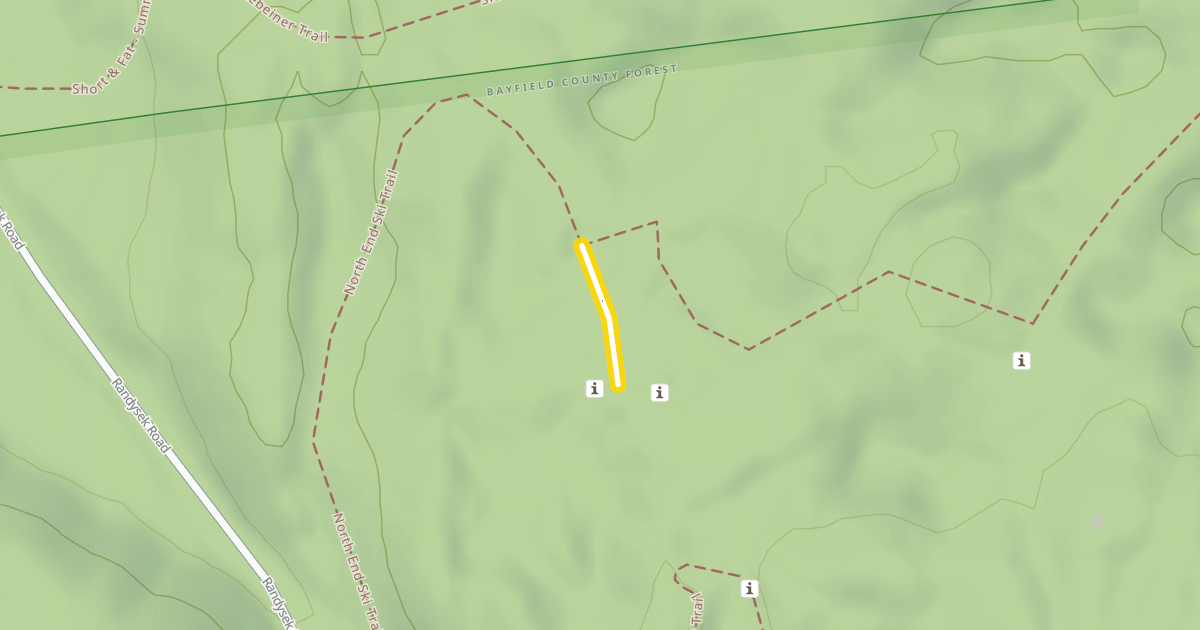 Map preview of North End Ski Trail