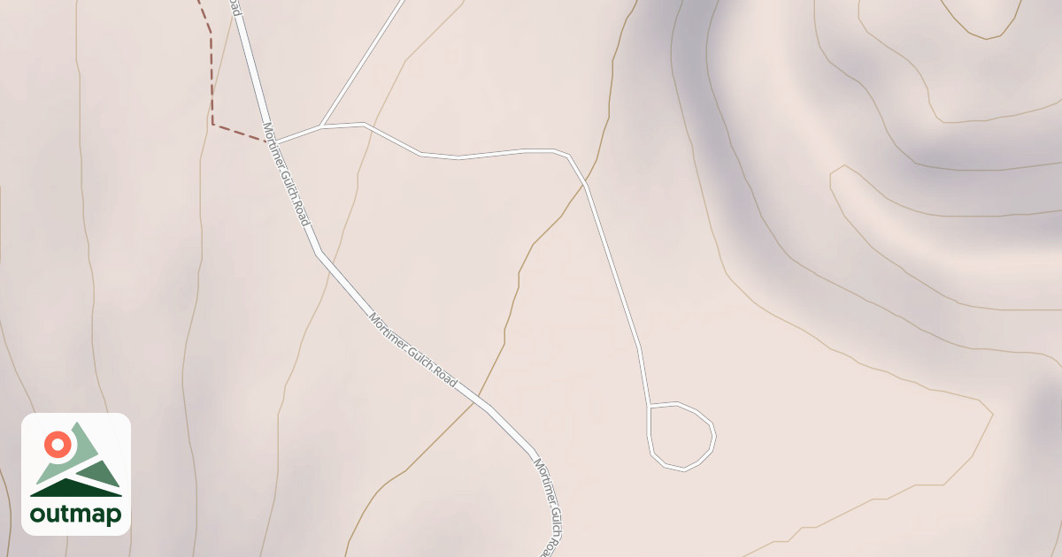 Map of MORTIMER GULCH CG SPUR