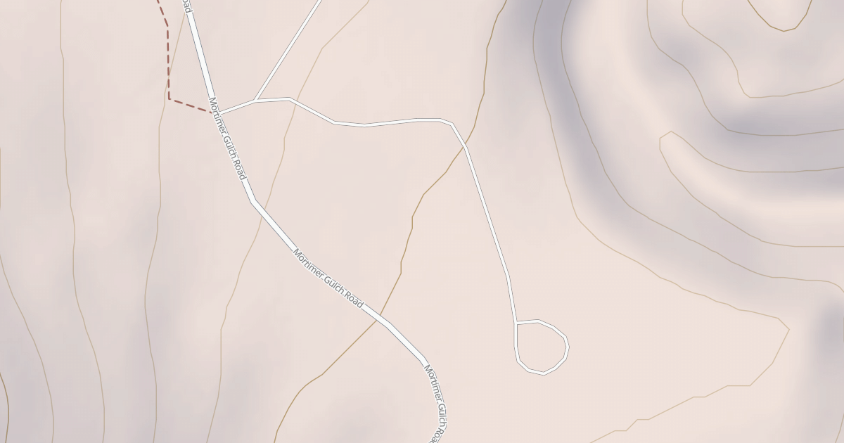 Map preview of MORTIMER GULCH CG SPUR