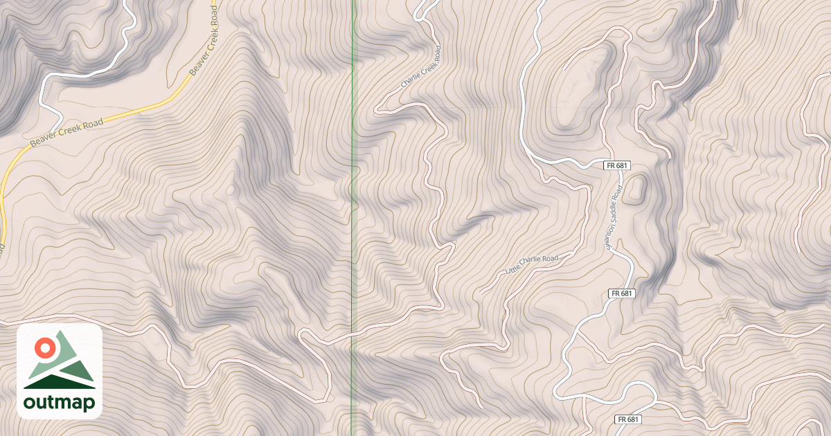 Map of CHARLIE CREEK