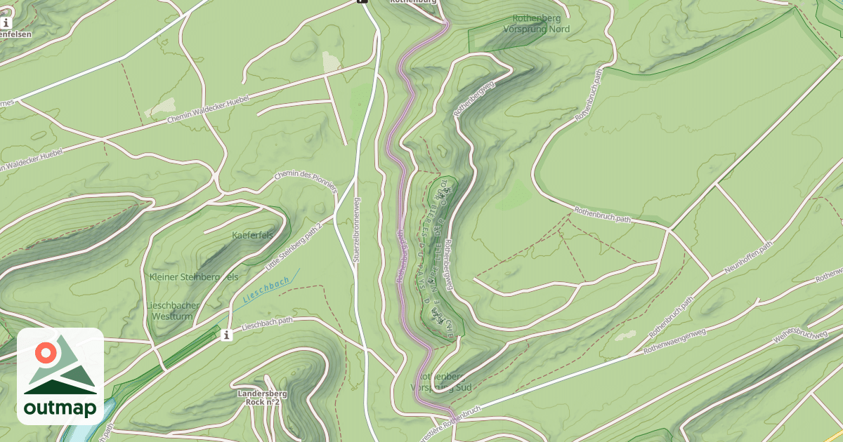 Map of Rothenburg path
