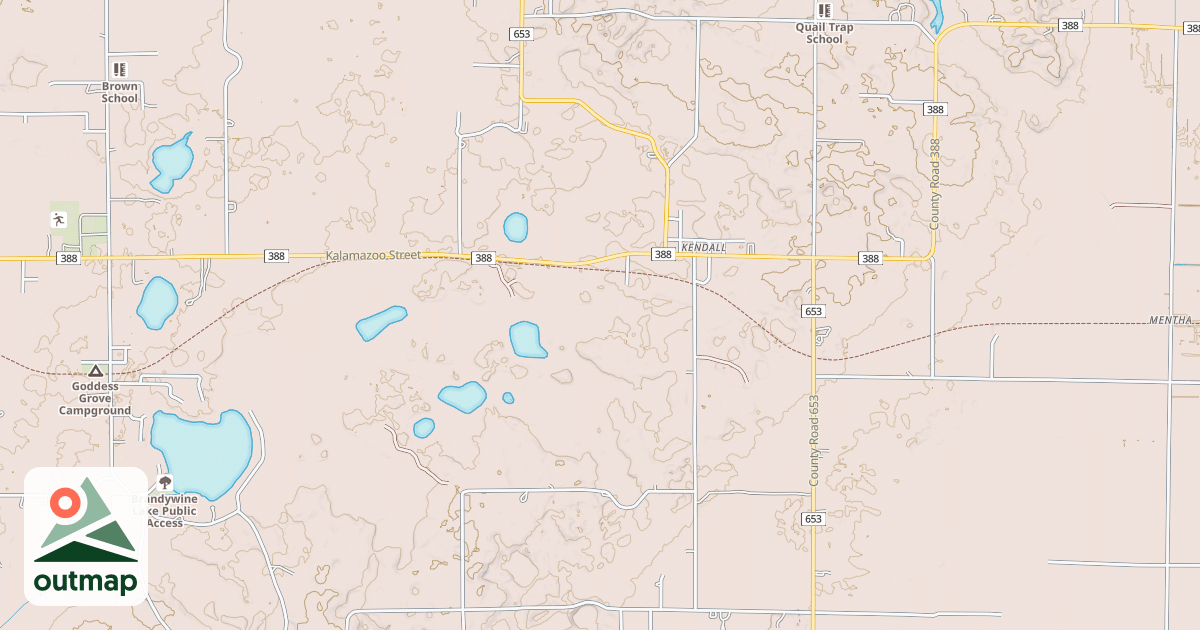Map of Kal-haven Trail State Park