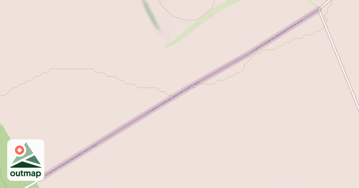 Map of Chemin rural du Bois-de-Cise à Ault