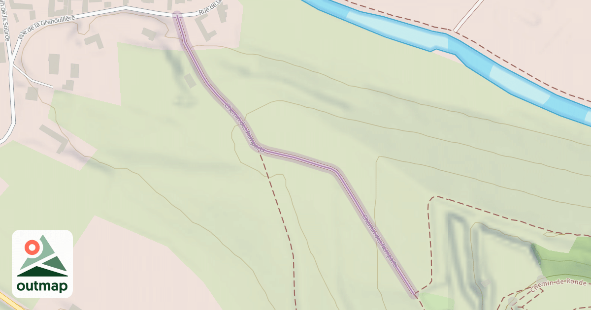 Map of Chemin des Remparts