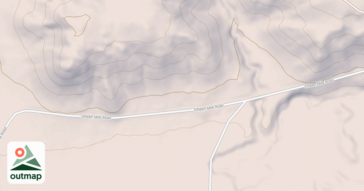 Map of FIFTEEN MILE