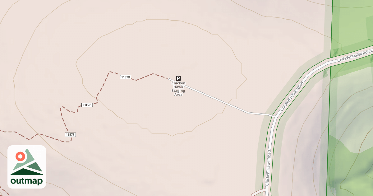 Map of CHICKEN HAWK STAGING AREA