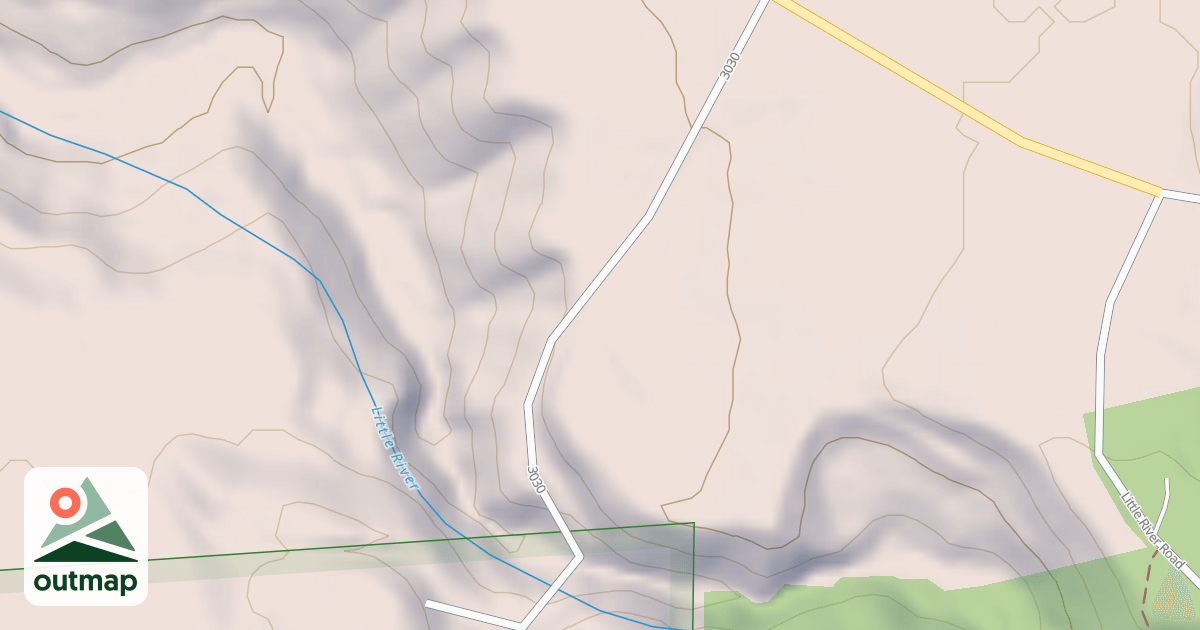 Map of ROAD CLOSED AT BRIDGE
