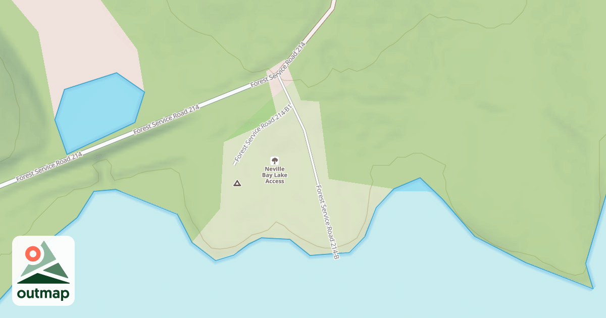 Map of NEVILLE BAY BACKCOUNTRY ACCESS