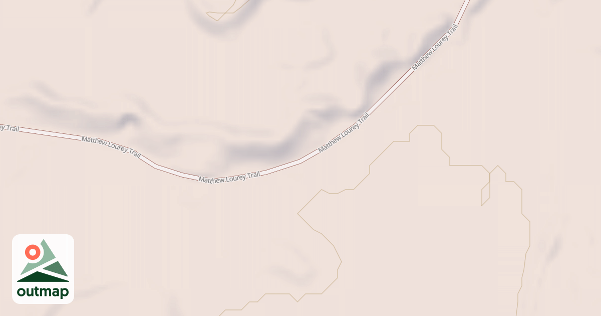 Map of Matthew Lourey State Trail